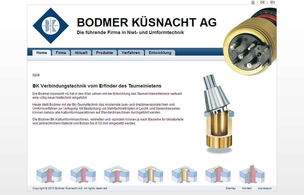 Webdesign für Bodmer Küsnacht